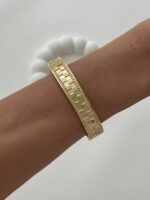 Özel Seri Geometrik Desen Gold Kelepçe Bileklik