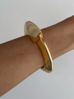 Özel Seri Geometrik Desen Gold Kelepçe Bileklik