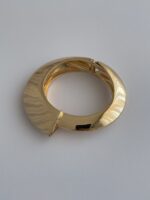 Özel Seri Geometrik Desen Gold Kelepçe Bileklik - Görsel 2
