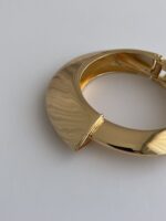 Özel Seri Geometrik Desen Gold Kelepçe Bileklik - Görsel 3